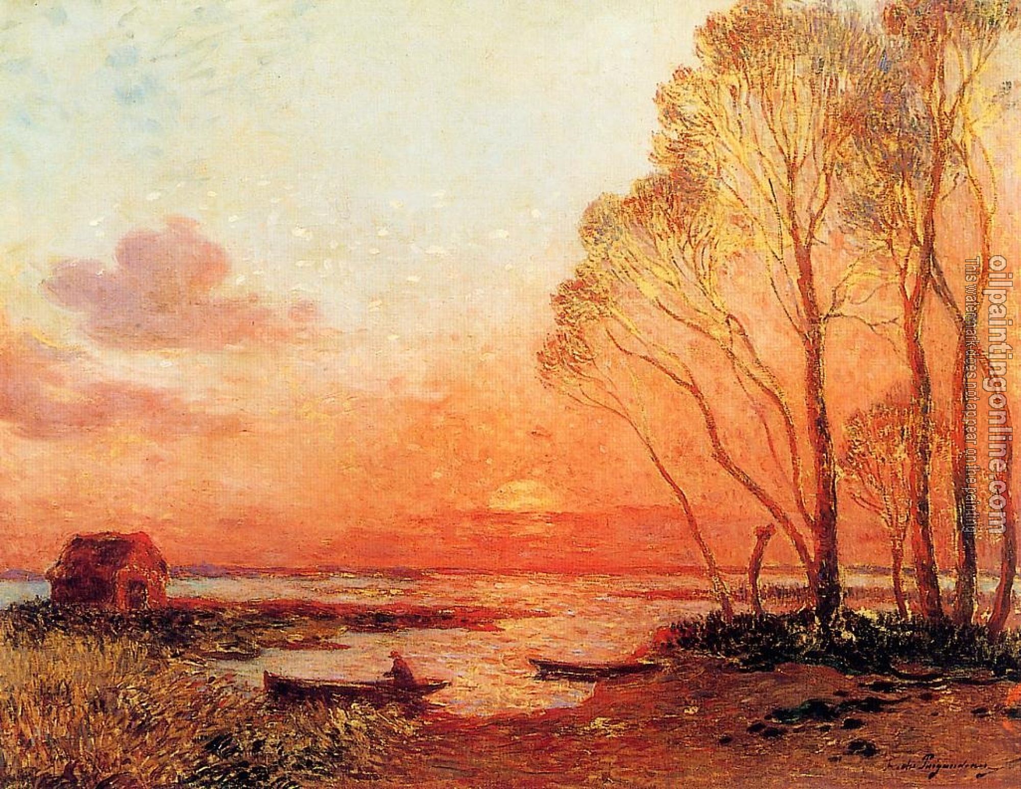 Ferdinand Loyen Du Puigaudeau - Sunset in Briere